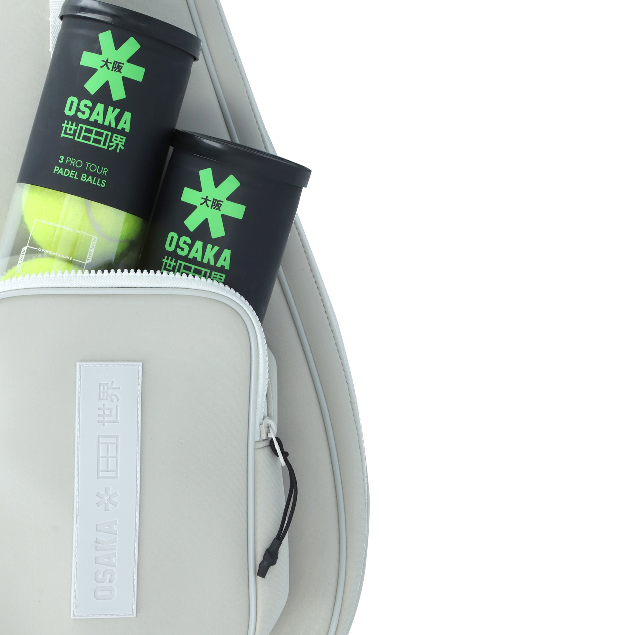 Osaka Neoprene Padel Sleeve | Light Grey