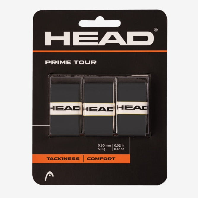 Head Prime Tour Overgrips 3-pack (Black)