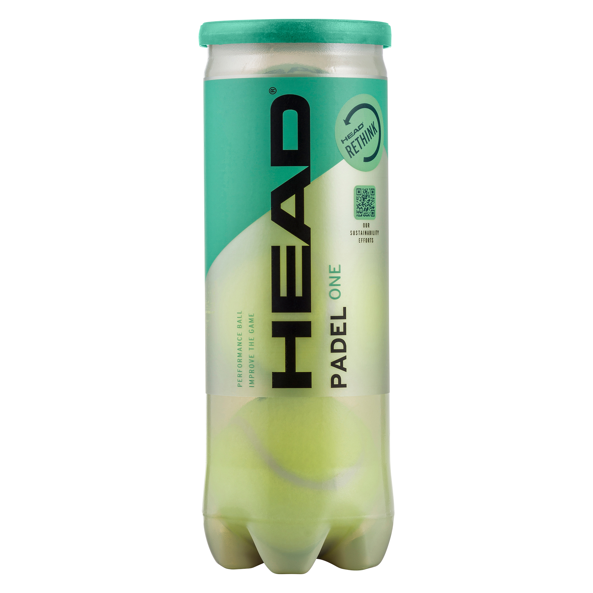 Head Padel One Balls (1 tube of 3 balls)