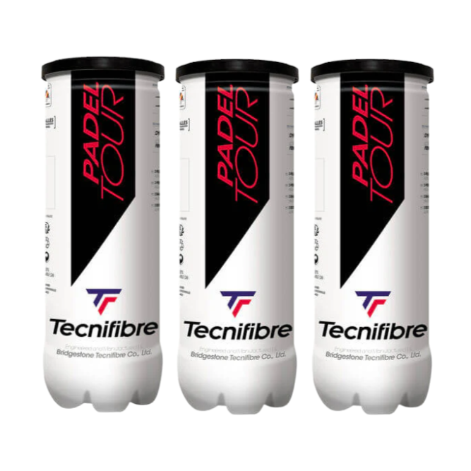 Tecnifibre '4P' Padel Tour Balls (3 tubes of 3 balls)
