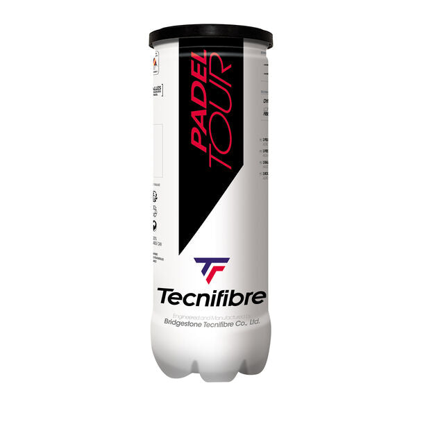 Tecnifibre '4P' Padel Tour Balls (1 tube of 3 balls)